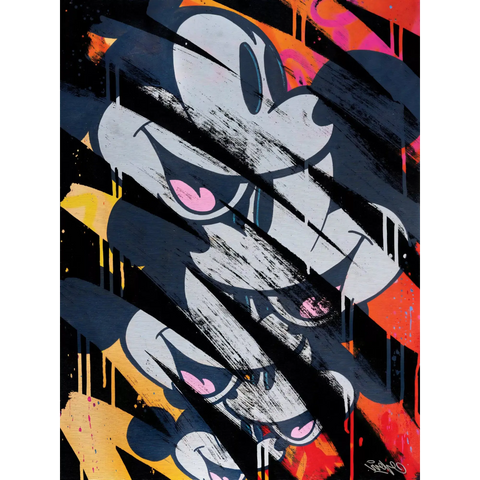 A poster with a cartoon character on it