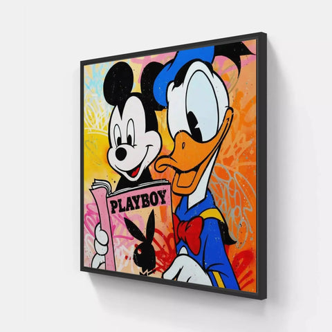 Mickey and pluto canvas