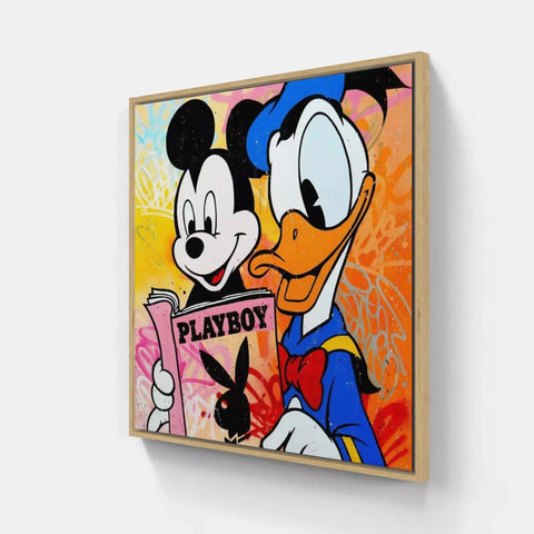 Mickey and pluto canvas