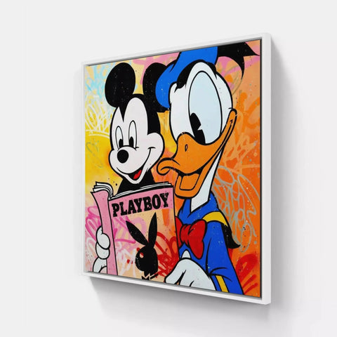 Mickey and pluto canvas
