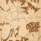A drawing of a group of dragon ball characters