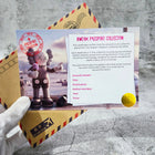 Gray kaws-style aluminum figurine holding ice cream cone with white circular accents from morocco kweam artwork