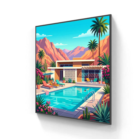 The Palm Springs Club | Aluminium Wall Art