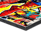 A painting on a white surface