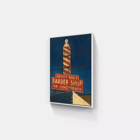 Barber Shop By Pierre Riollet - Limited Edition Handcrafted Canvas Art Prints