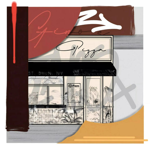 Gino’s Pizza By Niack - Limited Edition Handcrafted Canvas Art Prints