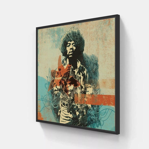 Jimi By Nicolas Blind - Limited Edition Handcrafted Dibond® Art Prints
