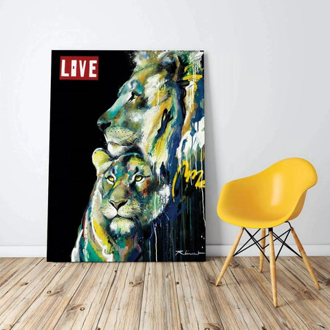 The King And His Queen By Vincent Richeux - Limited Edition Handcrafted Canvas Art Prints
