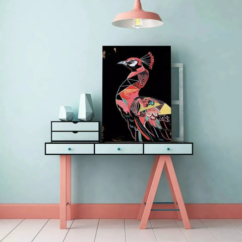 Pinky Peacock By Nicolas Blind - Limited Edition Handcrafted Dibond® Art Prints