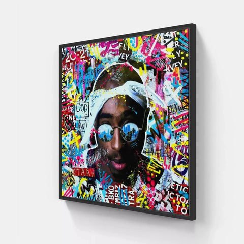 Tupac By Aiiroh - Limited Edition Handcrafted Dibond® Art Prints
